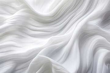 Whitewashed Ripples: Abstract Cloth Background