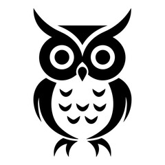 Simple Icon of Owl. SVG Vector