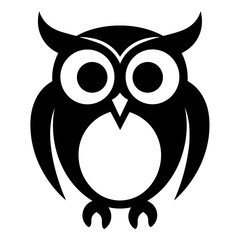 Simple Icon of Owl. SVG Vector