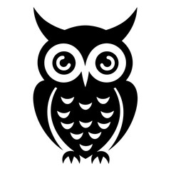 Simple Icon of Owl. SVG Vector
