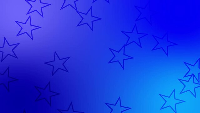 CG of blue background including star shaped object