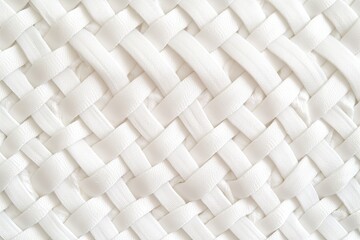 Woven Whiteness: Abstract White Fabric Background