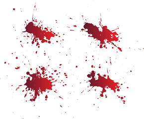 Various blood paint splatter collection