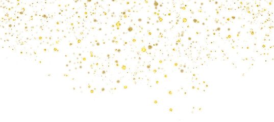 Glittering golden confetti