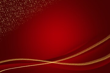 Red gold abstract background