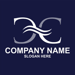 initial logo for letter cc. logo artwork design