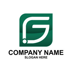 Logo Letter G Leaf, Concept Letter G and Icon Green Leaf
