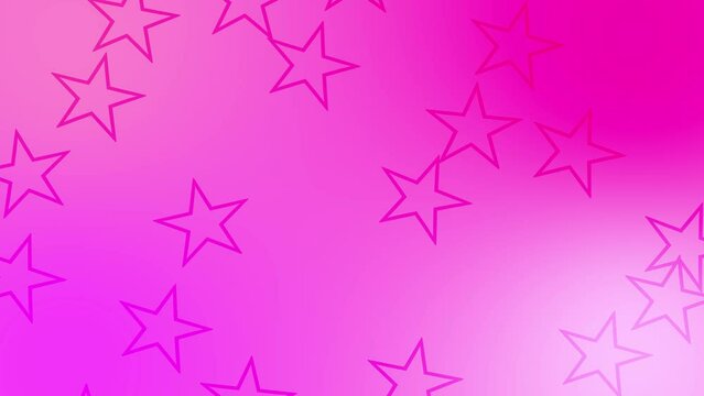 CG of pink and magenta background including star shaped object