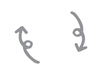 シンプルな矢印のループ