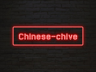 Chinese-chive のネオン文字