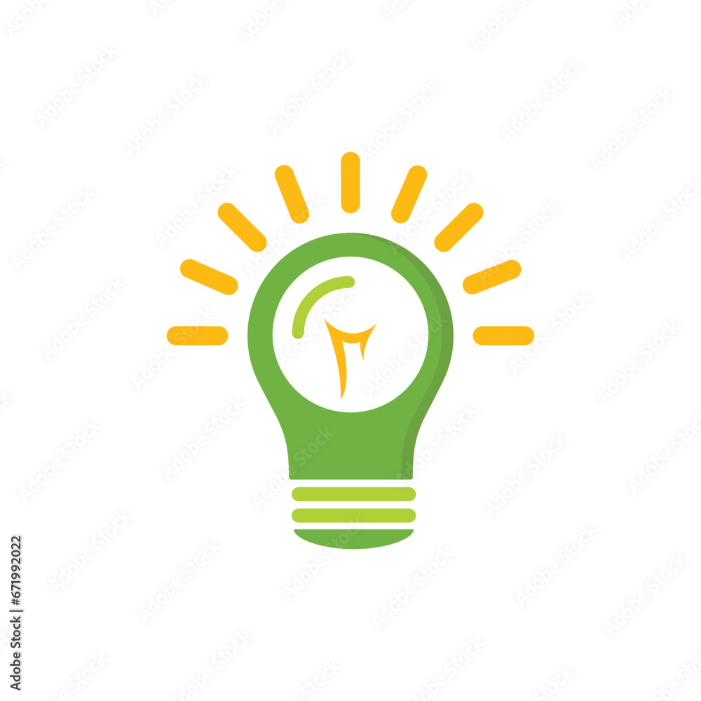 Poster light bulb icon. light bulb vector icon. idea icon. lamp concept. light bulb, isolated on white back
