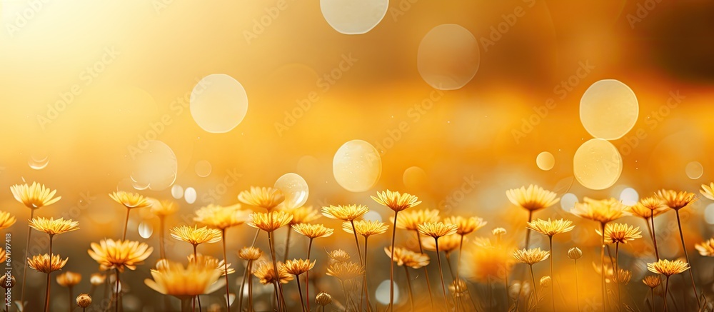 Poster create abstract background images with defocused sunlight