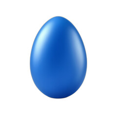 Blue Easter Eggs White or transparent background Generative AI