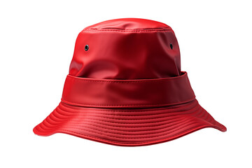 Fototapeta premium red cap isolated on white background
