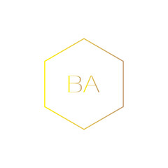 BA logo design.