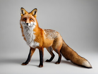 Obraz premium red fox isolated on white