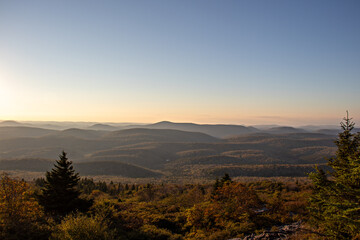 Fototapeta premium sunset in the mountains