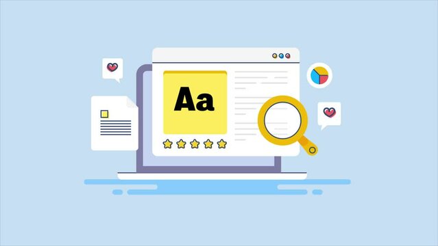 Content development strategy for SEO and social media marketing, online article publication, blog management, cms technology conceptual 2d video animation. 