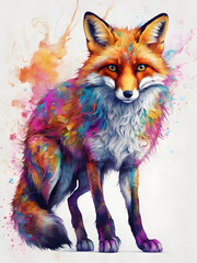 Obraz premium fantasy fox pictures Created by artificial intelligence