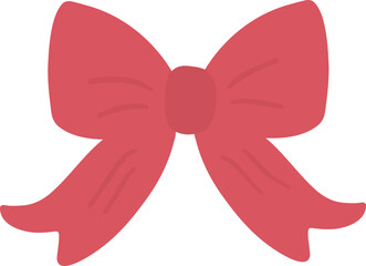 Pink bow Christmas Illustration stickers