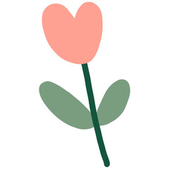 A cute illustration of a flower