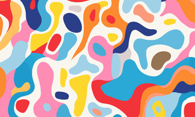 colorful shape patterns on a white background
