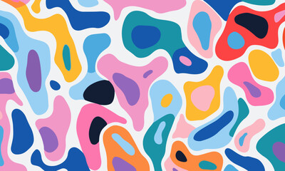 colorful shape patterns on a white background