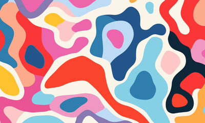 colorful shape patterns on a white background