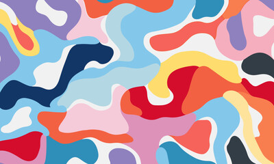 colorful shape patterns on a white background