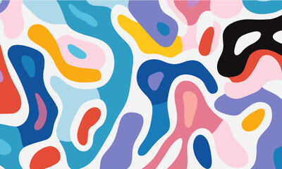 colorful shape patterns on a white background