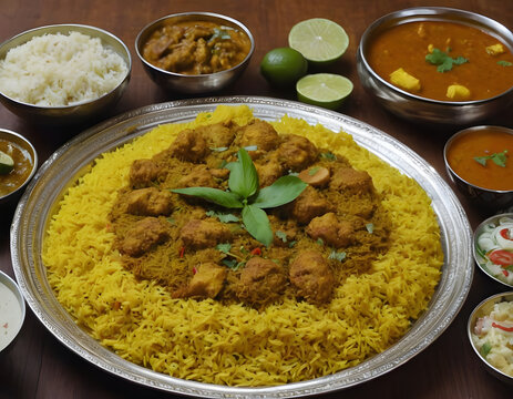 Native bengali food plate