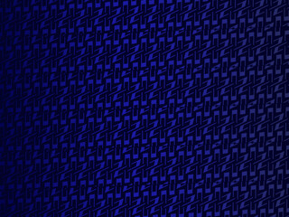 Blue metal texture steel background. Luxurious steel ornament. Perforated metal sheet.