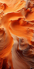 Abstract orange wavy wallpaper background