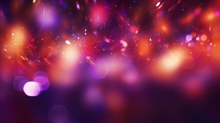 Obraz premium Abstract purple bokeh Christmas background