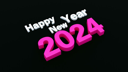 Happy new year 2024 background holiday greeting card design for wallpaper