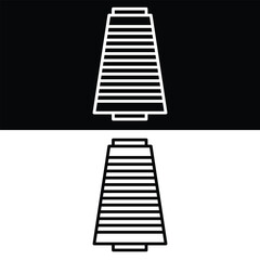 Thread bobbin icon design, illustration design