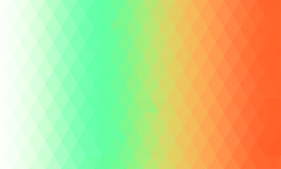 Green orange square triangle seamless pattern abstract background,bright crystal mosaic pattern background
