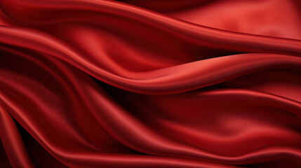 Obraz premium Dark red silk texture with soft waves