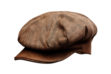 newsboy hat on isolated white background