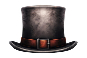 top hat on isolated transparent background