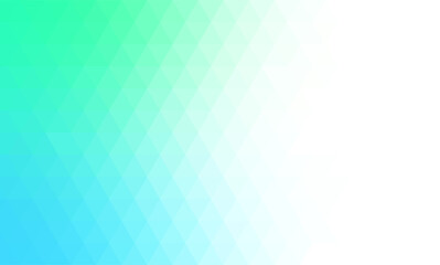 Green and Blue Light Polygonal Low Poly Triangle Mosaic Pattern Polygon Crystal Background