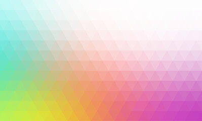 Colorful rainbow polygon background or crystal mosaic pattern. geometric triangle background with gradient multicolrors