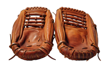 Glove Stories Unveiling the History of Baseball on White or PNG Transparent Background.