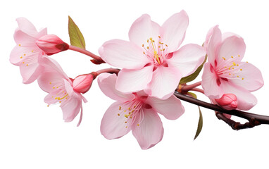 Blossom Ballet Nature Dance in a Garden of Flowers on White or PNG Transparent Background.