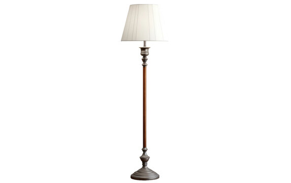 Illuminating Elegance The Beauty Of A Floor Lamp On White Or PNG Transparent Background.