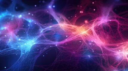 Obraz premium Tecnology dots Generative AI