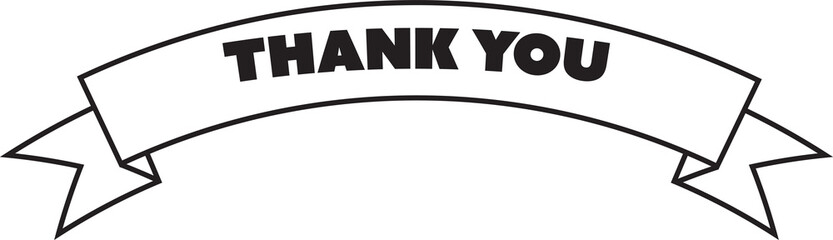 Digital png illustration of badge with thank you text on transparent background