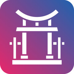 Vector Design Torii Gate Icon Style