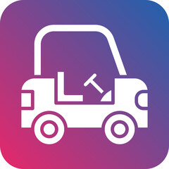 Vector Design Golf Cart Icon Style