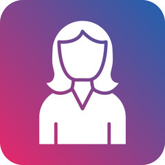 Vector Design Character Female Icon Style